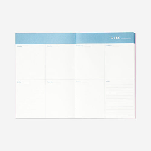 Flying Tiger Copenhagen Mavi Haftalık Planlayıcı B5