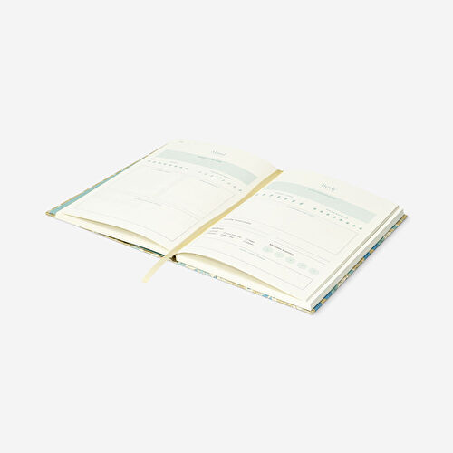 Flying Tiger Copenhagen Yeşil Çiçekli İyi Hal Günlüğü A5