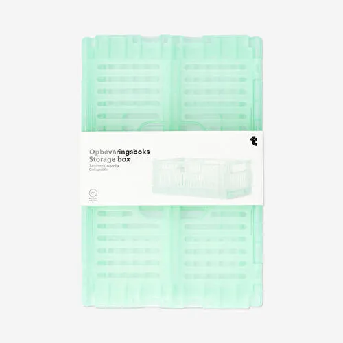 Flying Tiger Copenhagen Şeffaf Yeşil Katlanabilir Kasa Flying Tiger Copenhagen Şeffaf Yeşil Katlanabilir Kasa