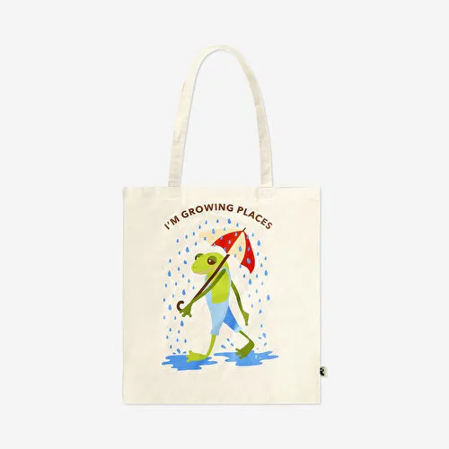 Flying Tiger Copenhagen Tatilci Kurbağa Desenli Bez Çanta