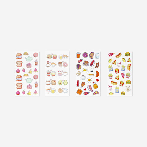 Flying Tiger Copenhagen Yemek Temalı Sticker Seti