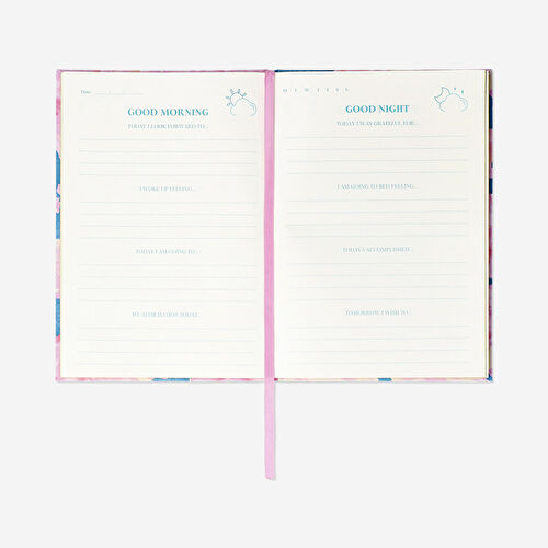 Flying Tiger Copenhagen Pembe Çiçekli Şükran Günlüğü A5 Flying Tiger Copenhagen Pembe Çiçekli Şükran Günlüğü A5