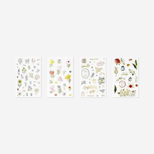 Flying Tiger Copenhagen Simli Çeşitli Temalı Sticker Seti