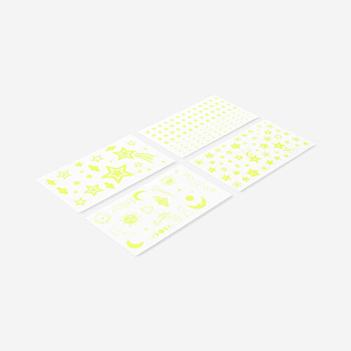 Flying Tiger Copenhagen Fosforlu Yıldız Temalı Sticker Seti