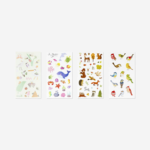 Flying Tiger Copenhagen Yaban Hayvanları Sticker Seti