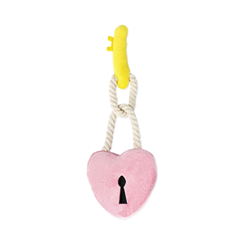 Flying Tiger Copenhagen Pembe Peluş Kalp Anahtarlık Köpek Oyuncağı Flying Tiger Copenhagen Pembe Peluş Kalp Anahtarlık Köpek Oyuncağı
