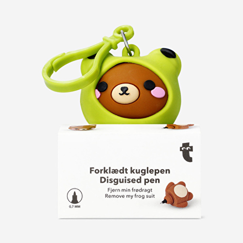 Flying Tiger Copenhagen Kurbağa Giysili Ayıcık Tükenmez Kalem Anahtarlık Flying Tiger Copenhagen Kurbağa Giysili Ayıcık Tükenmez Kalem Anahtarlık