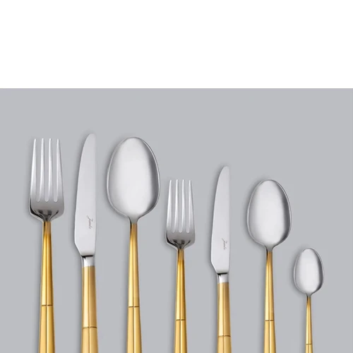 Jumbo Jumbo 9401 Altın 12 Kişilik 84 Parça Gold Çatal Kaşık Bıçak Seti