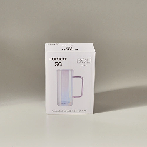 Karaca Boli Kare Borosilikat Lüsterli Kupa 370 ml