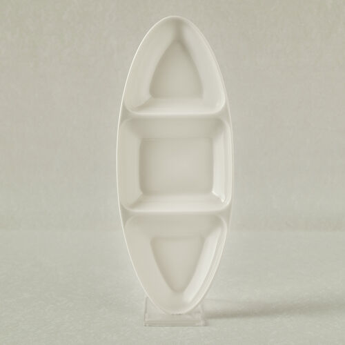 Karaca Stream Basic Line 3 Bölmeli Sunum Tabağı 26 cm