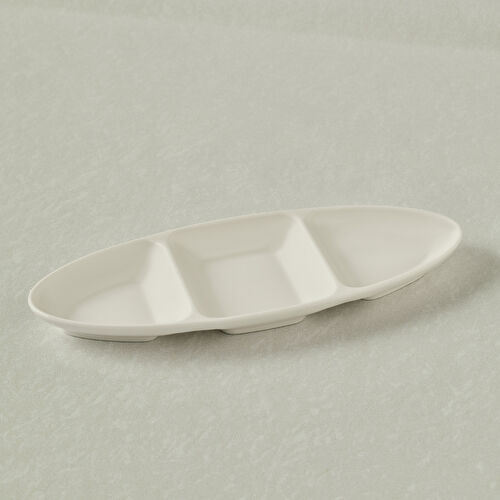 Karaca Stream Basic Line 3 Bölmeli Sunum Tabağı 26 cm