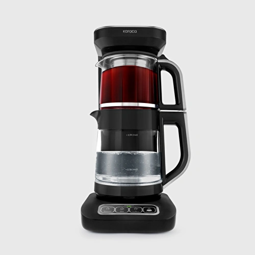 Karaca Çaysever Robotea Pro Connect 4 in 1 Konuşan Cam Çay Makinesi Silver