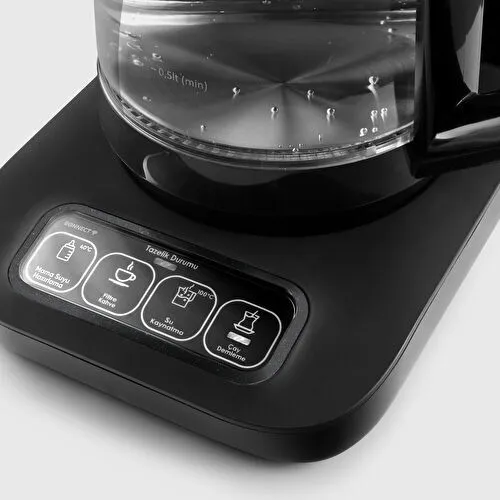 Karaca Robotea Pro Connect 4 in 1 Konuşan Cam Çay Makinesi Graphite