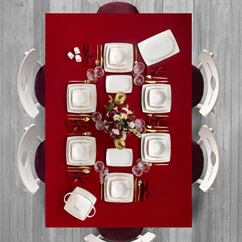 Emsan Fine Bone Estiva Gold 61 Parça 12 Kişilik Kare Yemek Takımı Emsan Fine Bone Estiva Gold 61 Parça 12 Kişilik Kare Yemek Takımı