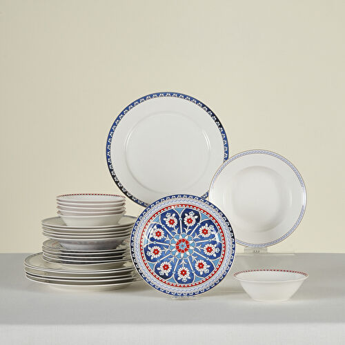 Karaca Elegance Bone Ancient 24 Parça 6 Kişilik Yemek Takımı