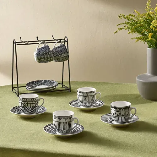 Karaca Altos Metal Standlı 6 Kişilik Kahve Fincanı 90 Ml