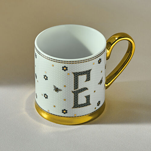 Karaca E Harfli Kupa 330 Ml Karaca E Harfli Kupa 330 Ml