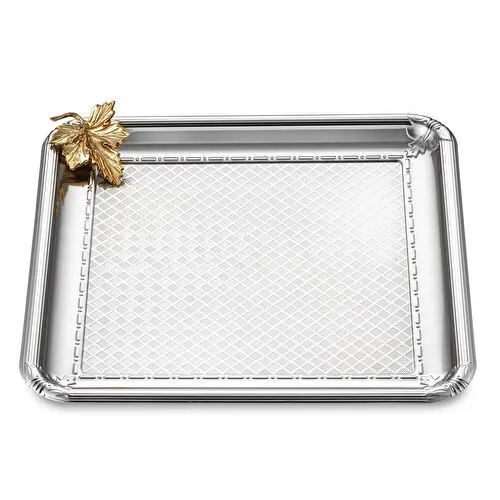 Emsan Leafy Kare Tepsi Platin