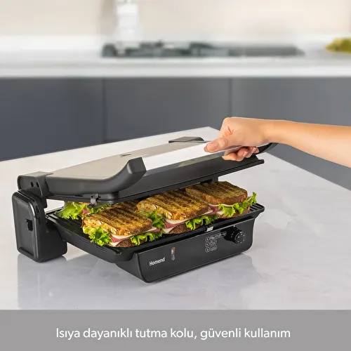 Homend Toastbuster 1334h Tost Makinesi Mat Siyah Homend Toastbuster 1334h Tost Makinesi Mat Siyah