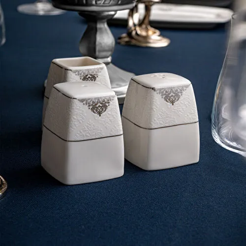 Emsan New Yasemin Porselen 60 Parça 12 Kişilik Yarım Kare Yemek Takımı Platin Emsan New Yasemin Porselen 60 Parça 12 Kişilik Yarım Kare Yemek Takımı Platin