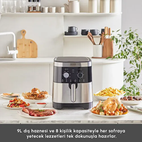 Karaca Gourmet Ekstra Büyük Hacim 8 Kişilik Airfryer