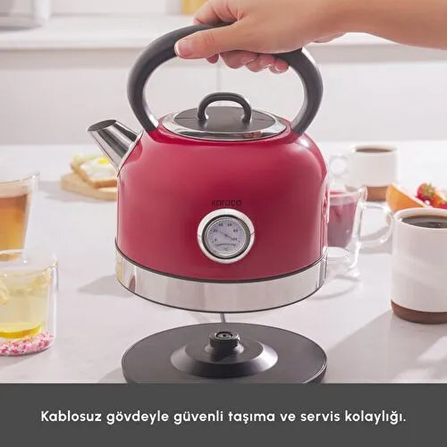 Karaca Retro Su Isıtıcısı 2202 2200W Red