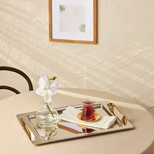 Emsan Glare Çay Tepsisi Gold