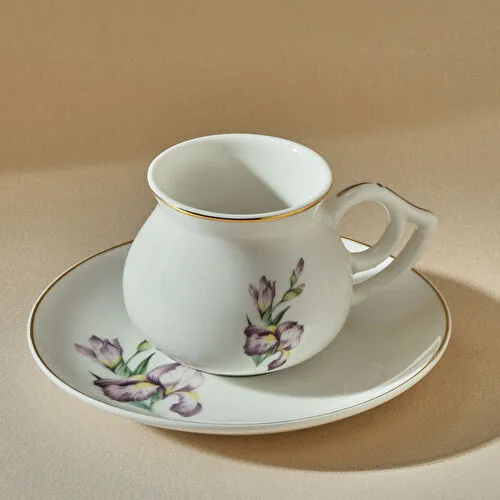 Karaca Botanik 6 Kişilik Kahve Fincan Takımı 80 ml