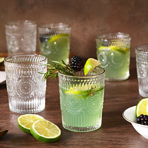 Karaca Sunflower 6'lı Su Bardağı Gold 