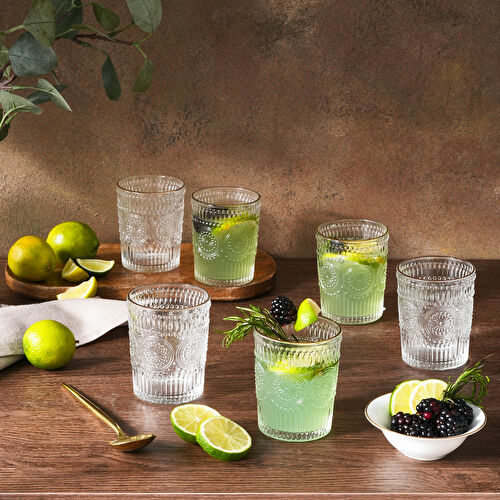 Karaca Sunflower 6'lı Su Bardağı Gold 