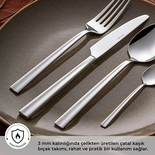 Emsan Çınar 72 Parça 12 Kişilik Kutulu Çatal Kaşık Bıçak Takımı
