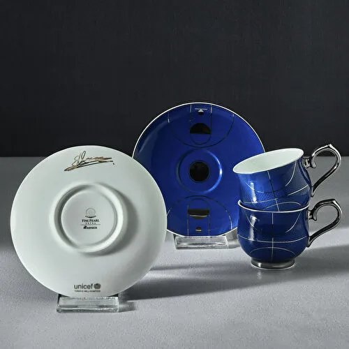 Karaca Unicef Ergin Ataman 2 Kişilik Kahve Fincan Takımı 90 ml