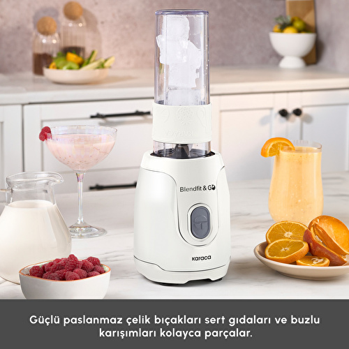 Karaca Blendfit Go Personal Kişisel Smoothie Blender Matte White Karaca Blendfit Go Personal Kişisel Smoothie Blender Matte White