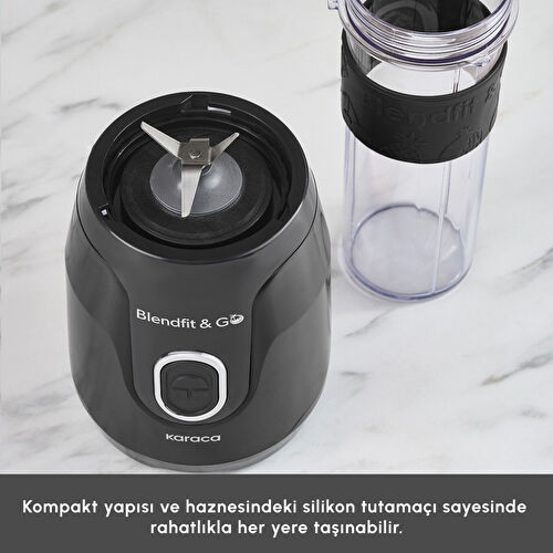 Karaca Blendfit Go Personal Kişisel Smoothie Blender Black