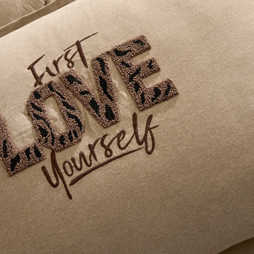 Karaca Home Motto Tek Kişilik Cotton Comfort Set/Uyku Seti Bej