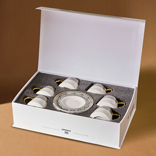 Karaca Globe 6 Kişilik Kahve Fincanı Takımı 80 ml Karaca Globe 6 Kişilik Kahve Fincanı Takımı 80 ml