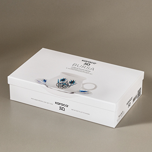Karaca Bursa 6 Kişilik Kahve Fincanı Takımı 90 ml Karaca Bursa 6 Kişilik Kahve Fincanı Takımı 90 ml