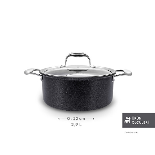 Karaca Biodiamond Pro İndüksiyon Tabanlı Tencere 20 Cm