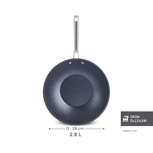 Karaca Biodiamond Pro İndüksiyon Tabanlı Wok Tava 28 Cm