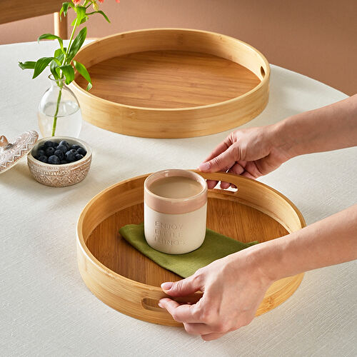 Karaca Storm 2'li Bambu Tepsi