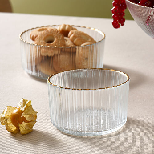 Karaca Pierre 3 Parça Cam İkram Seti Karaca Pierre 3 Parça Cam İkram Seti