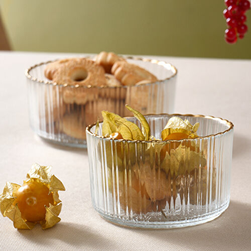 Karaca Pierre 3 Parça Cam İkram Seti Karaca Pierre 3 Parça Cam İkram Seti