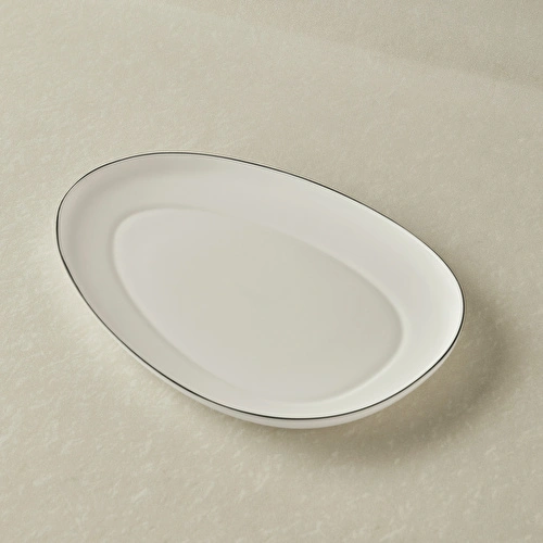 Karaca Agata Opal Cam Kayık Tabak 33 Cm