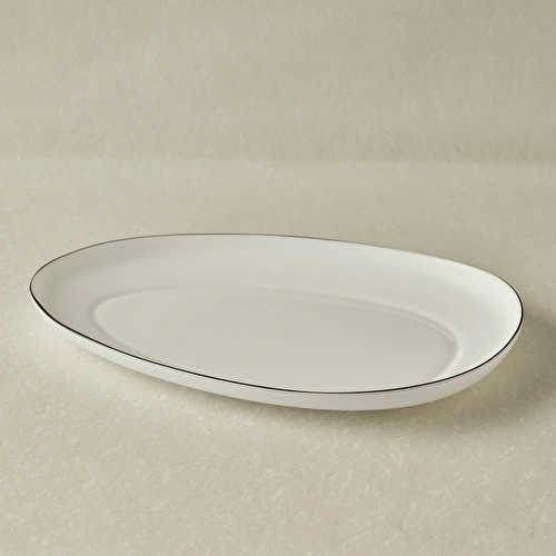 Karaca Agata Opal Cam Kayık Tabak 33 Cm