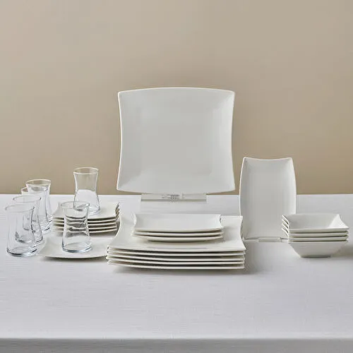 Karaca Forever Bone New Perfect White 26 Parça 6 Kişilik Kahvaltı Takımı