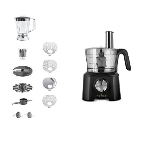 Karaca Mastermaid Power Multifunctional 10 in 1 Mutfak Robotu 2000W Black