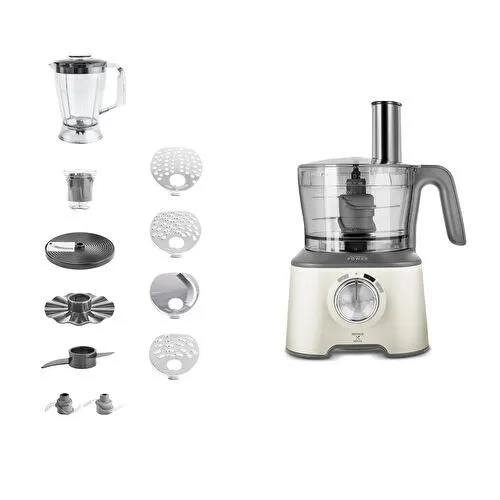 Karaca x Refika Mastermaid Power Multifunctional 10 in 1 Swiss Cream Mutfak Robotu 2000W