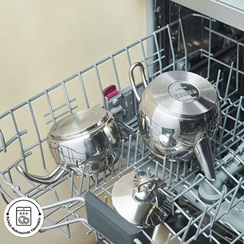 Karaca Adelya İndüksiyon Tabanlı Mini Boy Metal Çaydanlık Takımı