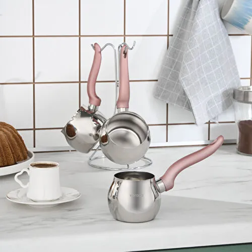 Karaca Fleva 3'lü Cezve Takımı Rose