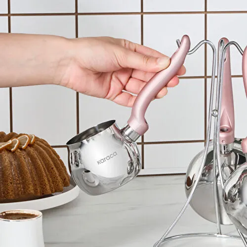 Karaca Fleva 3'lü Cezve Takımı Rose